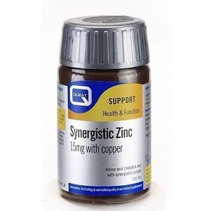 Synergistic Zinc 15mg With Copper Tabs 30s