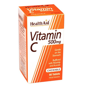 Vitamin C 500mg 60 Μασώμενα Δισκία