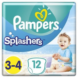 Splashers Πάνες - Μαγιό Μέγεθος 3-4 (6-11Kg) 12τμχ