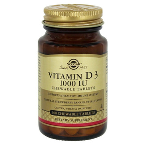 Vitamin D3 1000iu Chewable 100tabs