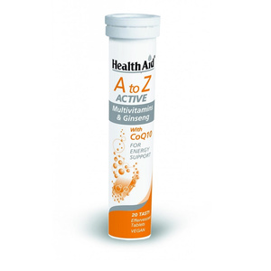 A-Z Active Πολυβιταμίνες, Ginseng & CoQ10 20 Αναβράζοντα Δισκία