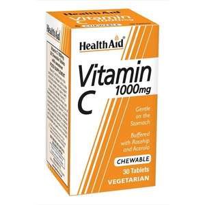 Vitamin C 1000mg 30 Μασώμενα Δισκία