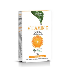 Vitamin C 500mg 36 Μασώμενα Δισκία