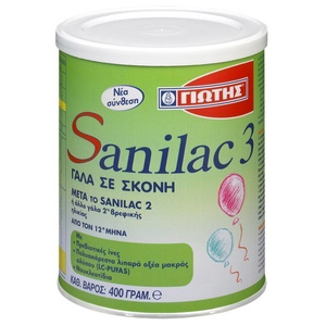 Sanilac 3 Ρόφημα Γάλακτος Σε Σκόνη 12m+ 400g