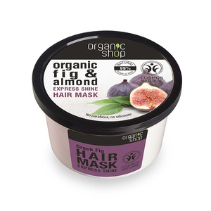 Organic Shop Μάσκα Μαλλιών Για Όγκο Λιπαρά Μαλλιά Με Σύκο & Τριαντάφυλλο 250ml