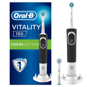 Vitality150 Cross Action Μαύρη Ηλεκτρική Οδοντόβουρτσα