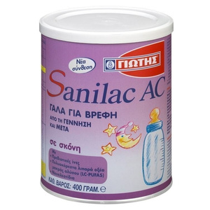Sanilac AC Ειδικό Γάλα Για Βρέφη Με Κολικούς 0m+ 400g