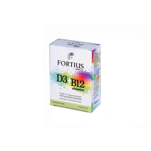 Fortius Vitamins D3 2500iu + B12 1000μg 30tabs