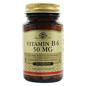 Vitamin Β6 50mg Συμπλήρωμα Διατροφής Για Ενίσχυση Νευρικού Συστήματος 100tabs