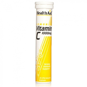 Vitamin C 1000mg Λεμόνι 20 Αναβράζοντα Δισκία