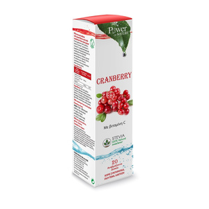 Cranberry Stevia 20 Aναβράζοντα Δισκία