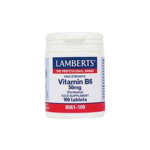 Pyridoxine Vitamin B-6 50mg 100tabs