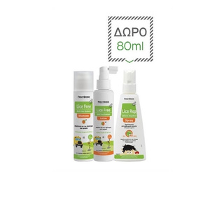 Promo Lice Free Set Αντιφθειρική Αγωγή Shampoo 125ml & Lotion 125ml & Δώρο Lice Rep Lotion 80ml
