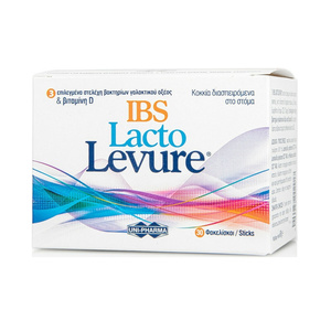 LactoLevure IBS Προβιοτικό με Στελέχη Βακτηρίων Γαλακτικού Οξέος & Βιταμίνη D Sticks 30τμχ