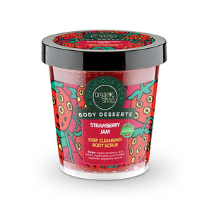 Organic Shop Body Desserts Απολεπιστικό Σώματος Για Βαθύ Καθαρισμό Μαρμελάδα Φράουλα 450ml