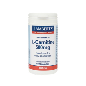 L-carnitine 500mg New Higher Strength 60caps