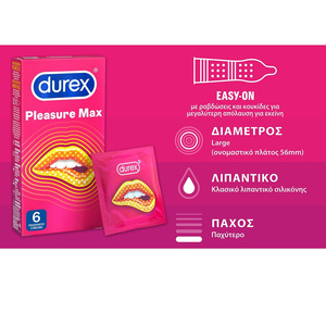 Pleasure Max Κανονική Εφαρμογή 6 Προφυλακτικά