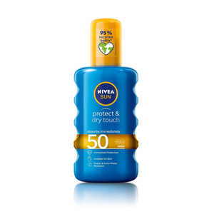 Sun Protect & Dry Touch Spray SPF50 Διάφανη Προστασία 200ml