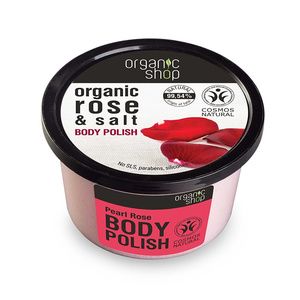 Organic Shop Body Polish Απολεπιστικό Σώματος Τριαντάφυλλο & Αλάτι 250ml