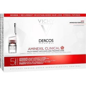 Dercos Aminexil Clinical 5 Αμπούλες Τριχόπτωσης για Γυναίκες 21 X 6ml