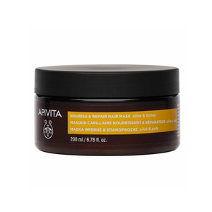 Nourish & Repair Hair Mask With Olive & Honey - Μάσκα Μαλλιών Για Θρέψη & Επανόρθωση Με Ελιά & Μέλι 200ml