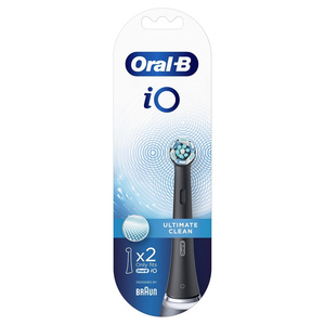 iO Ultimate Clean Black Ανταλλακτικά Ηλεκτρικής Οδοντόβουρτσας 2τμχ
