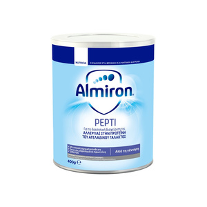 Almiron Pepti Eιδικό Γάλα Για Βρέφη Με Διαγνωσμένη Αλλεργία Στην Πρωτεΐνη Του Αγελαδινού Γάλακτος 400g