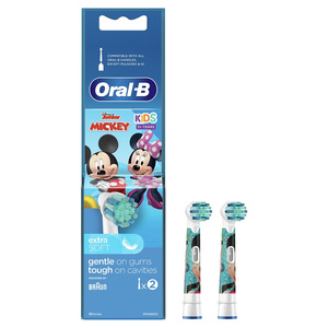 Kids Disney Mickey Mouse Ανταλλακτικές Κεφαλές Ηλεκτρικής Οδοντόβουρτσας 2τμχ