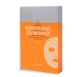 Brightening Boom - Υφασμάτινη Μάσκα Προσώπου Με Λευκαντική Αναπλαστική Και Ενυδατική Δράση 4τμχ