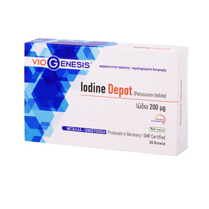 Iodine Depot (Potassium Iodide) - Ιώδιο Φαρμακοτεχνικής Μορφής 200mg 30tabs