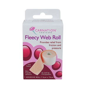 Fleecy Web Roll - Προστατευτικό Αυτοκόλλητο Ποδιών Σε Μορφή Ρολό (7,5cm x 75cm) 1τμχ