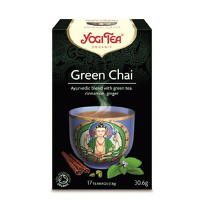 Green Chai - Βιολογικό Τσάϊ Με Κανέλα Τζίντζερ & Μοσχοκάρφι 17 Φακελάκια