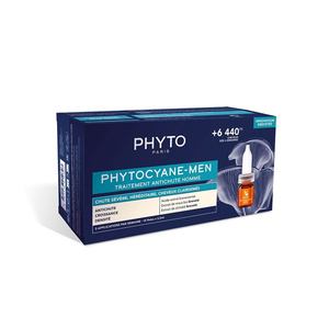 PhytoCyane Hair Loss Treatment For Men - Αμπούλες Τριχόπτωσης Για Άντρες 12X3.5ml