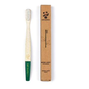 Brosse A Dents En Bambou Medium Green - Οδοντόβουρτσα Από Bambou Μέτριο Σε Χρώμα Πράσινο 1τμχ