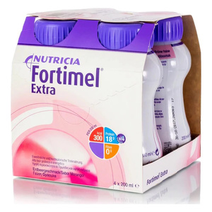 Fortimel Extra Φράουλα 4Χ200ml