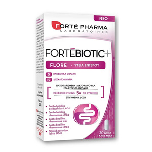 ForteBiotic Flore Συμπλήρωμα Διατροφής Με Προβιοτικά Για Την Υγεία Του Εντέρου 30caps