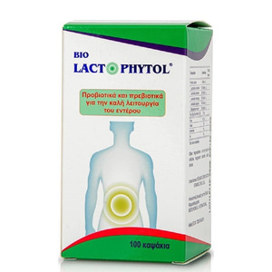 Bio Lactophytol Συμπλήρωμα Διατροφής Με Προβιοτικά & Πρεβιοτικά 100caps