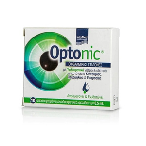 Optonic Οφθαλμικές Σταγόνες Με Υαλουρονικό Οξύ 10 Αμπούλες Χ 5ml