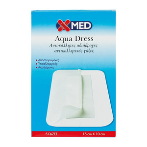 X-Med Haemostatic Medi Dress Aιμοστατικά Aυτοκόλλητα 15x10cm 5τμχ